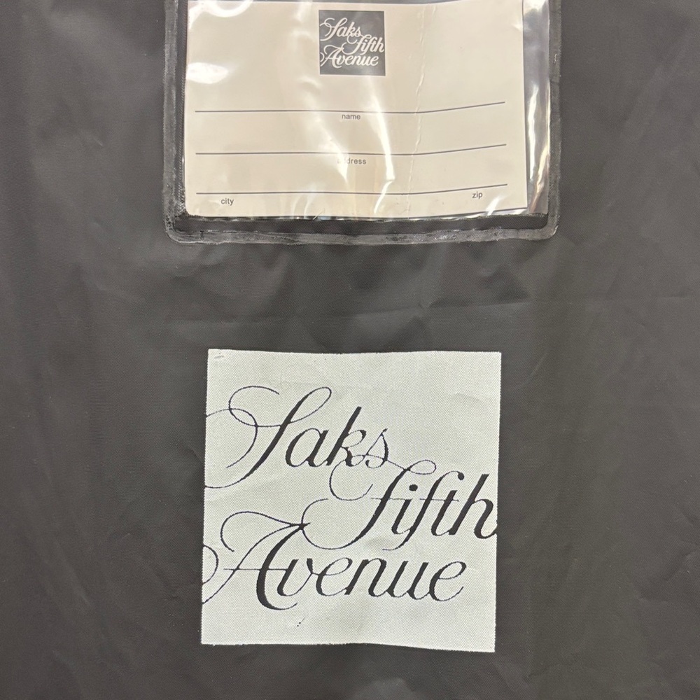 Saks Fifth Avenue Charcoal Garment Cover